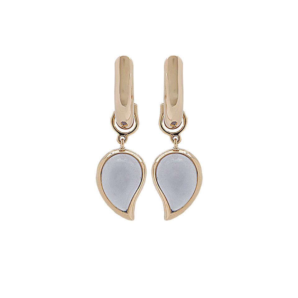 TAMARA COMOLLI-Chalcedony Small Single Drop Earrings-ROSE GOLD