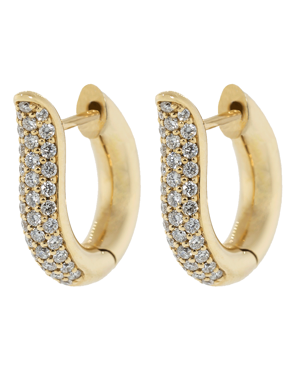TAMARA COMOLLI-Small Pave Diamond Drop Hoops-ROSE GOLD