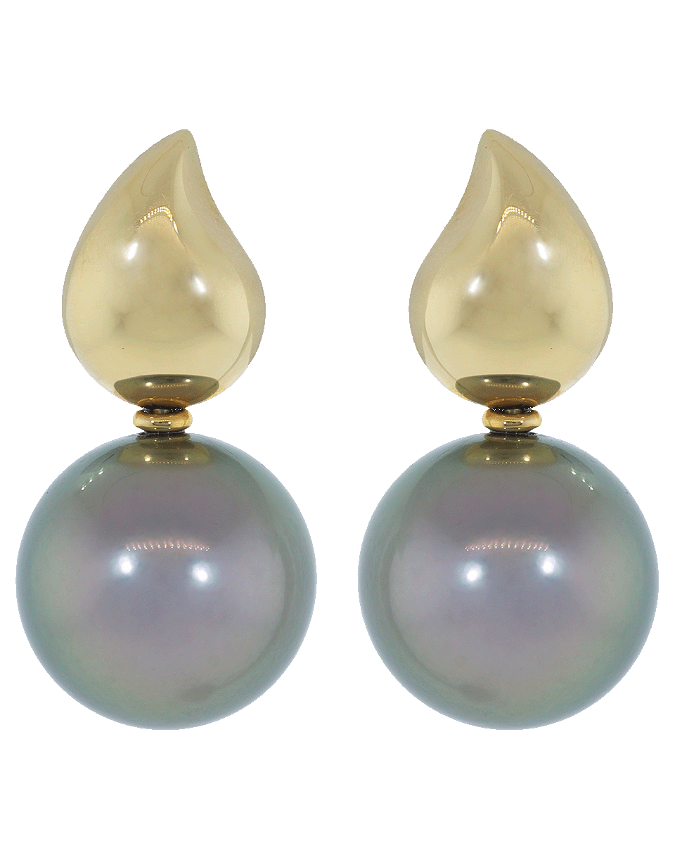 TAMARA COMOLLI-Tahitian Pearl Drop Earrings-ROSE GOLD