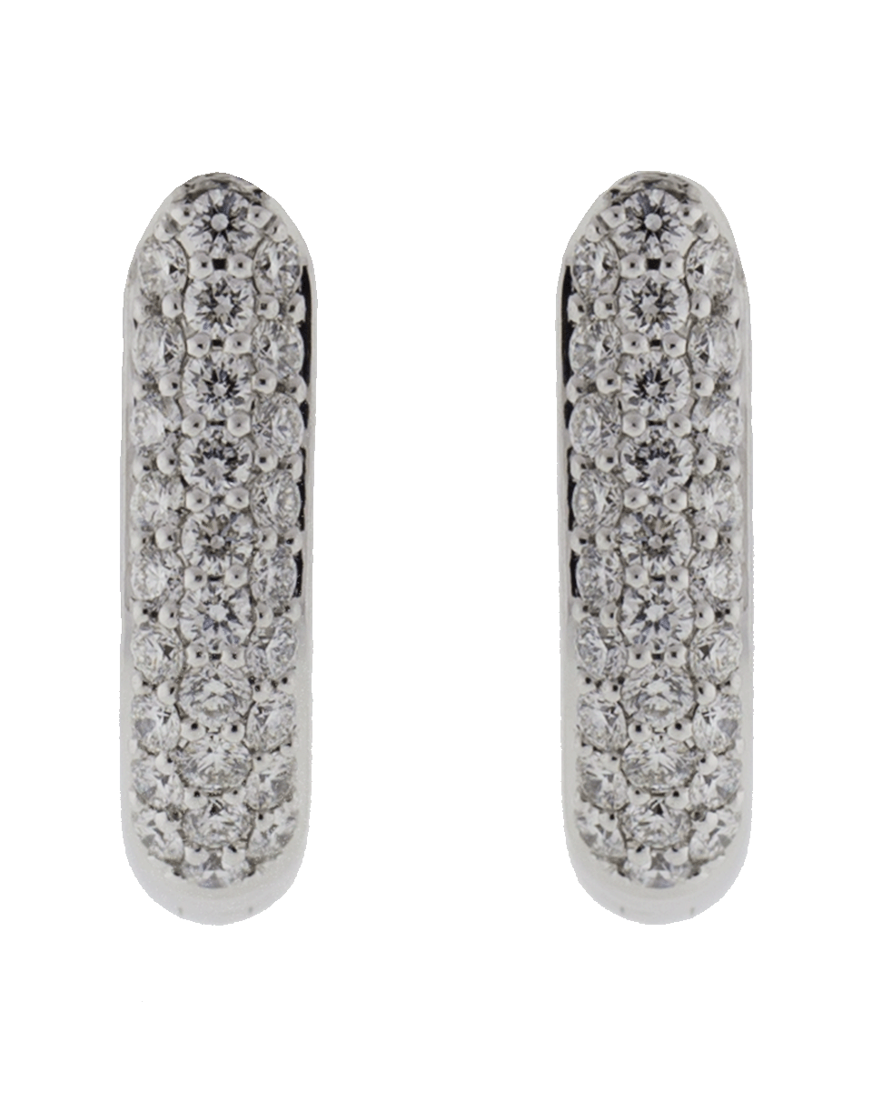 TAMARA COMOLLI-Medium Diamond Drop Hoop Earrings-WHITE GOLD