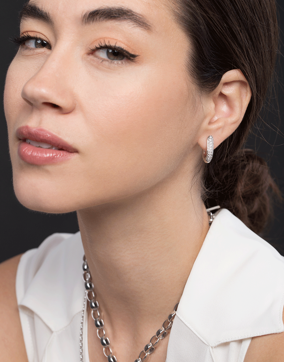 TAMARA COMOLLI-Medium Pave Diamond Hoops-WHITE GOLD