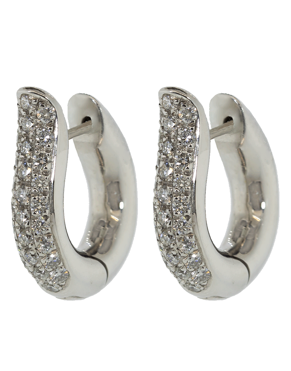 TAMARA COMOLLI-Medium Pave Diamond Hoops-WHITE GOLD