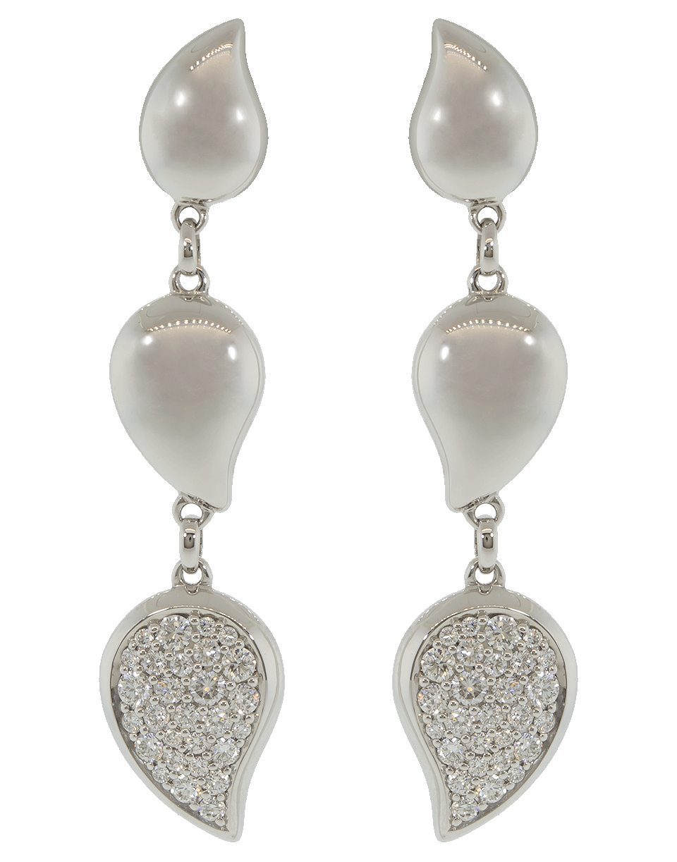 TAMARA COMOLLI-Signature Wave Drop Earrings-WHITE GOLD