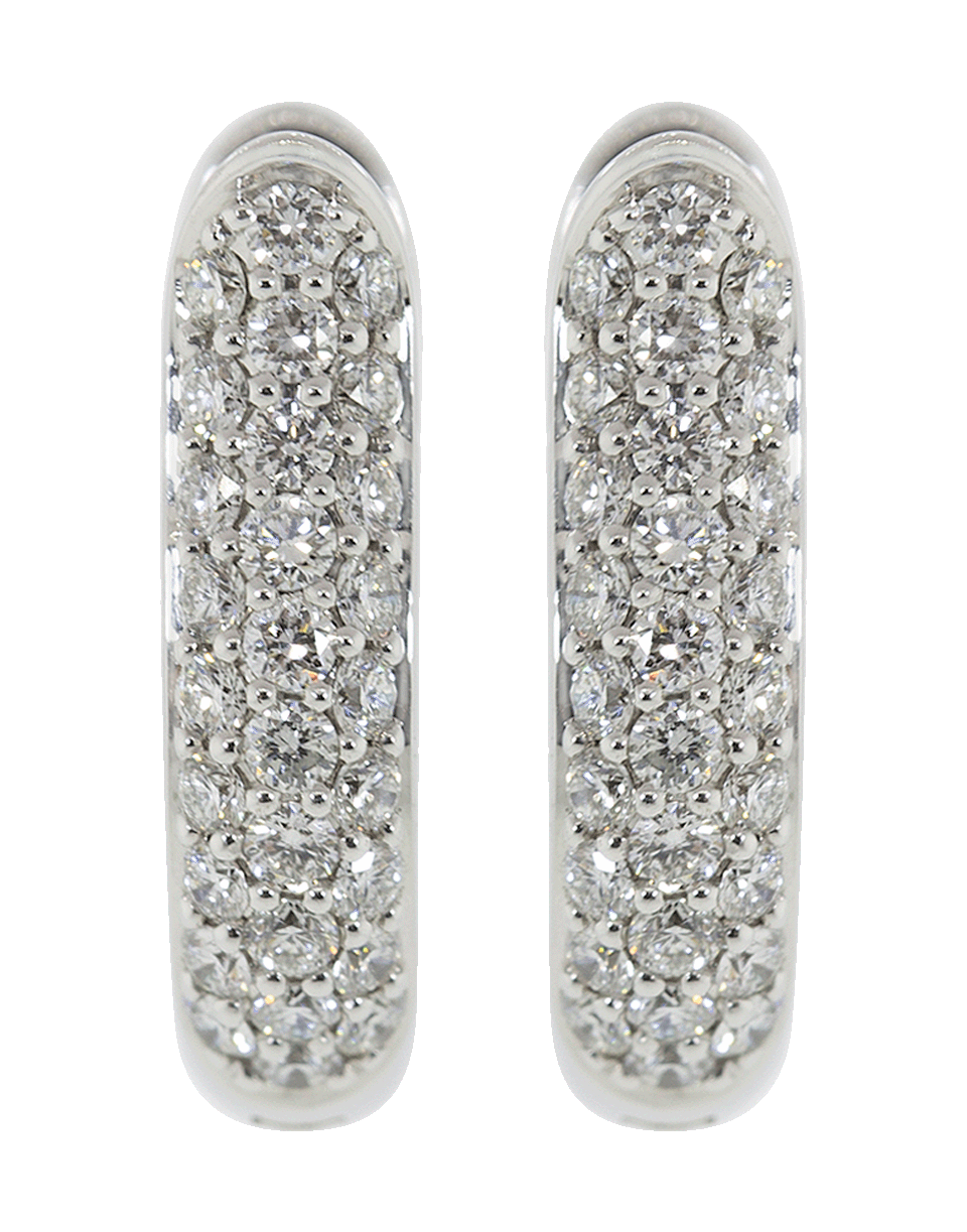 TAMARA COMOLLI-Small Pave Diamond Huggie Earrings-WHITE GOLD
