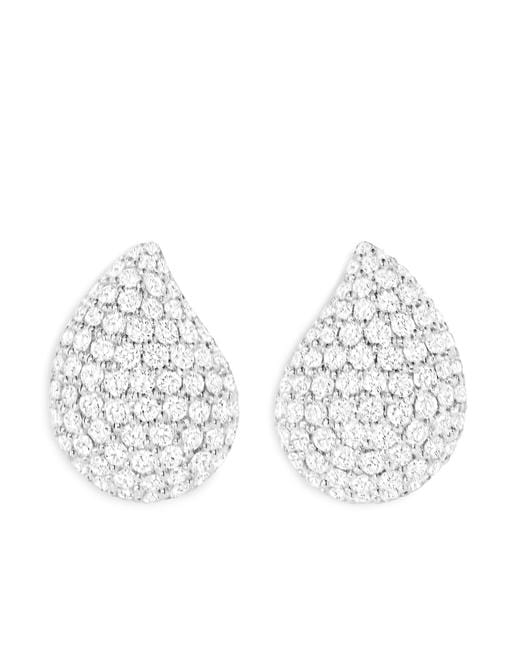TAMARA COMOLLI-Small Pave Signature Studs-WHITE GOLD