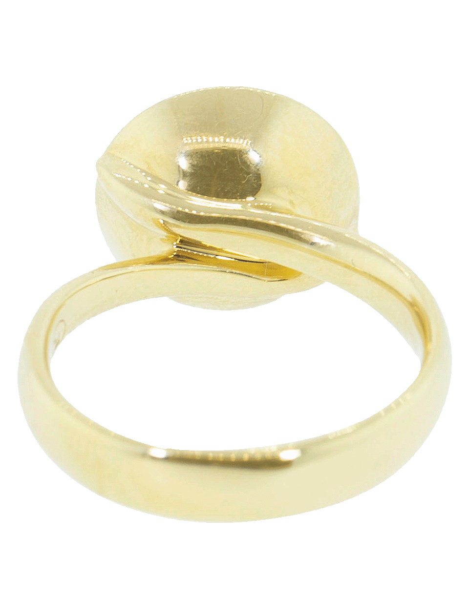 TAMARA COMOLLI-Large Turquoise Bouton Ring-YELLOW GOLD