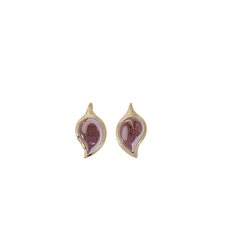 TAMARA COMOLLI-Large Amethyst Drop Earrings-YELLOW GOLD