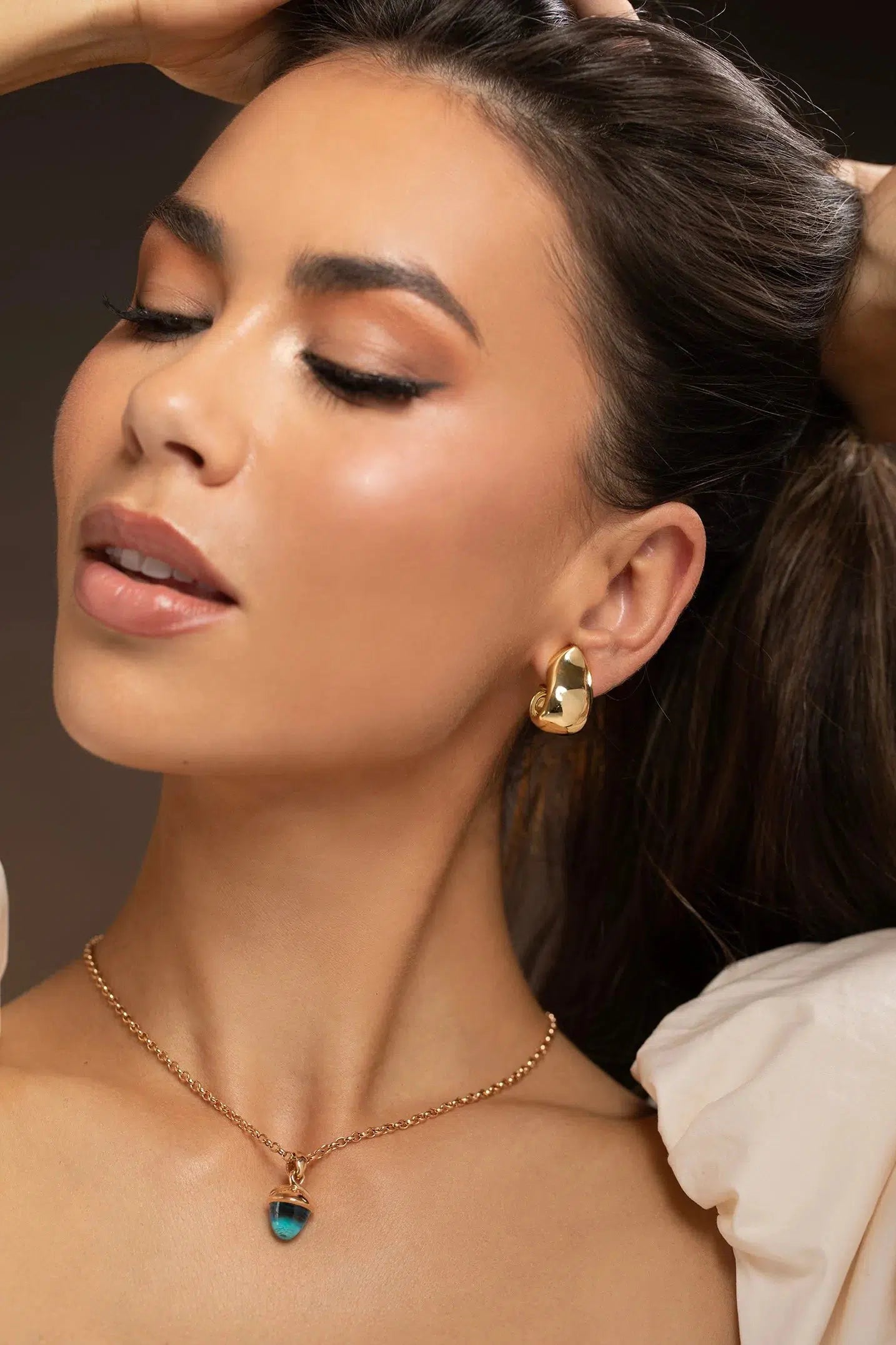 TAMARA COMOLLI-Large Signature Clip Hoops-YELLOW GOLD