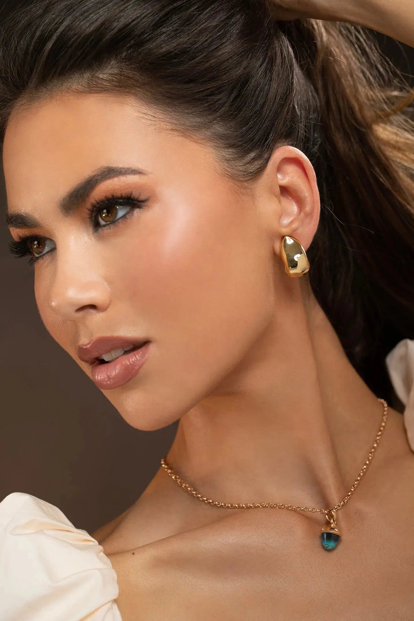 TAMARA COMOLLI-Large Signature Clip Hoops-YELLOW GOLD