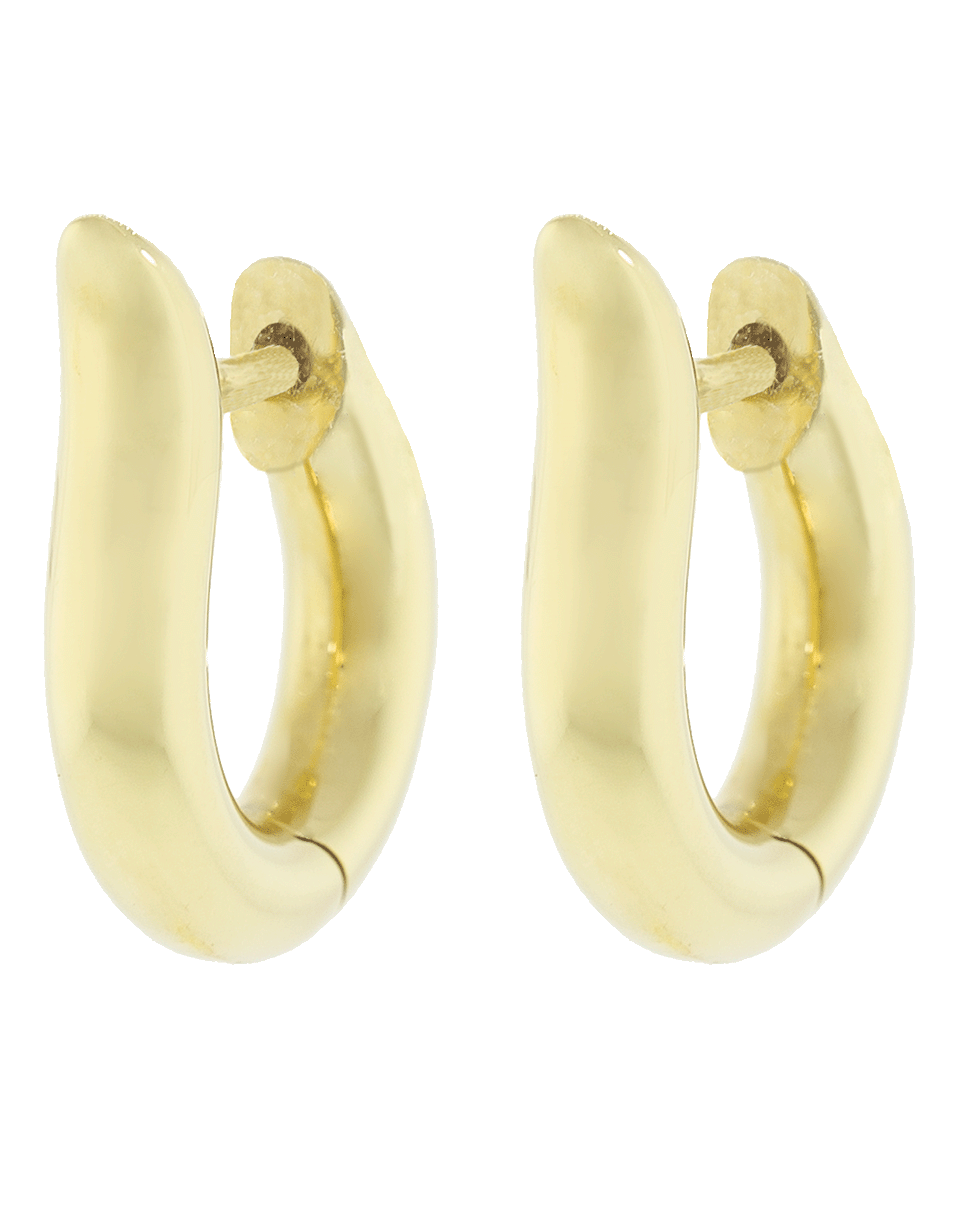 TAMARA COMOLLI-Small Drop Hoop Earrings-YELLOW GOLD