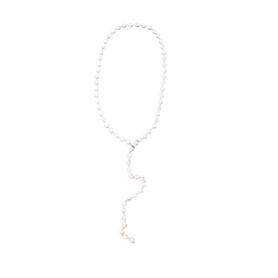 TAMARA COMOLLI-Collier Snowflakes Riviere Necklace-WHITE GOLD