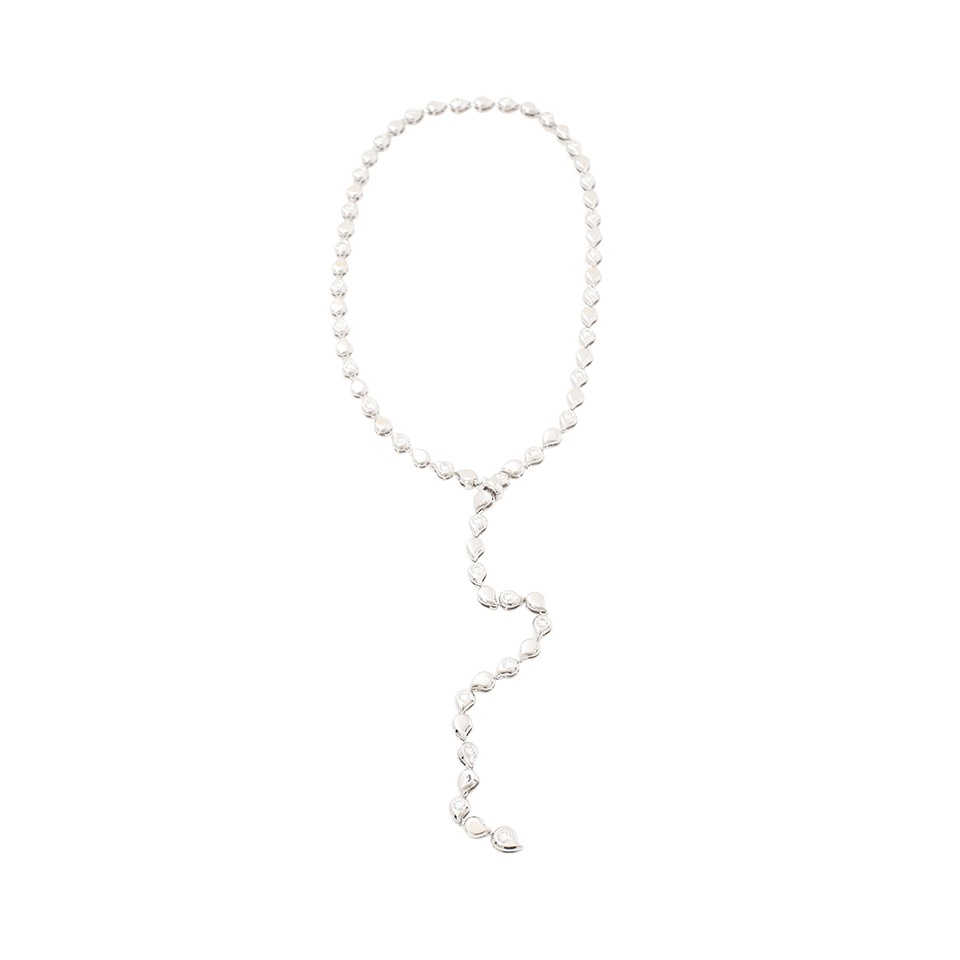 TAMARA COMOLLI-Collier Snowflakes Riviere Necklace-WHITE GOLD