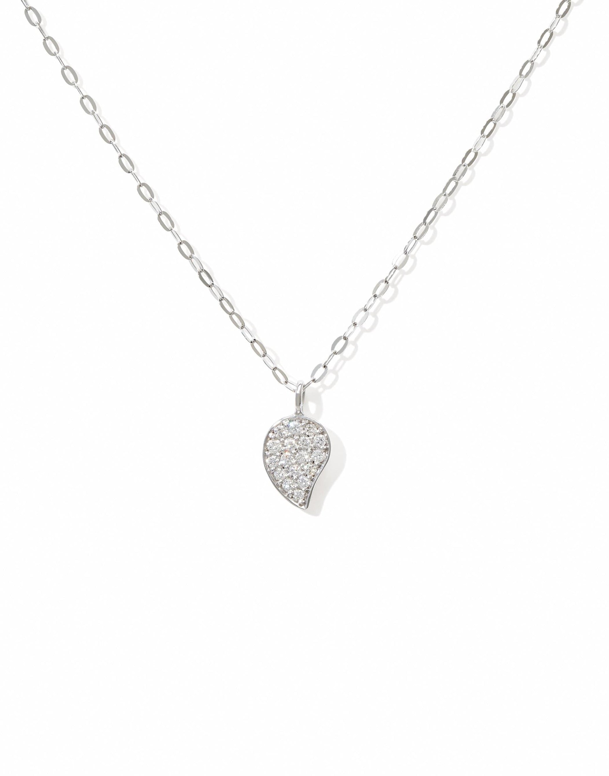 TAMARA COMOLLI-Pave Diamond Drop Sparkle Chain-WHITE GOLD