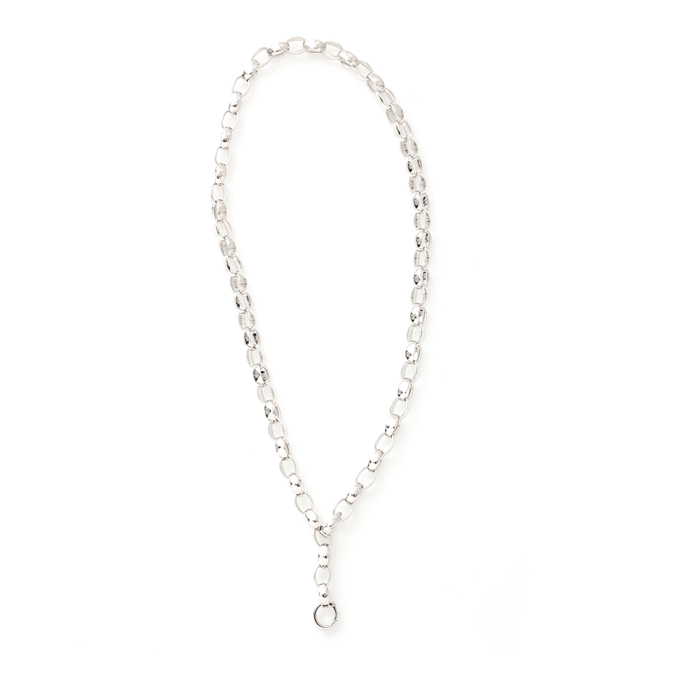 TAMARA COMOLLI-Signature Necklace With Two Clasps-WHITE GOLD