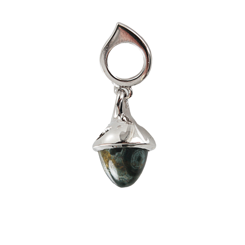 TAMARA COMOLLI-Fairy Flamenco Ocean-Jasper Pendant-WHT GOLD