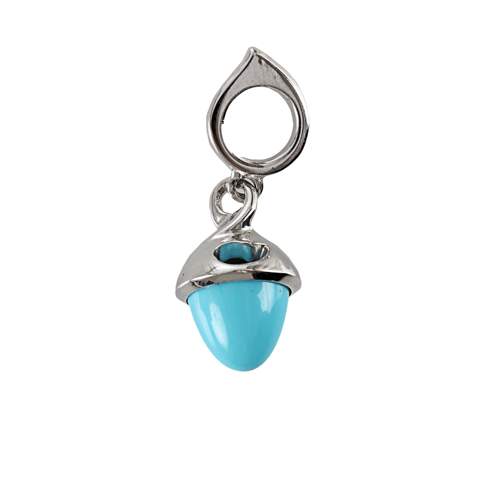 TAMARA COMOLLI-Fairy Flamenco Turquoise Pendant-WHT GOLD