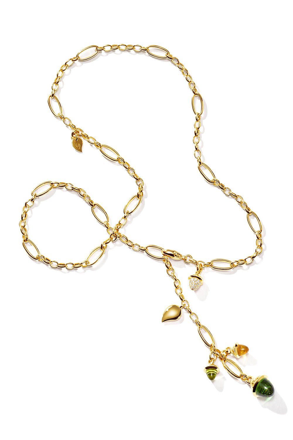 TAMARA COMOLLI-Delicate Mikado Rainforest Necklace-YELLOW GOLD