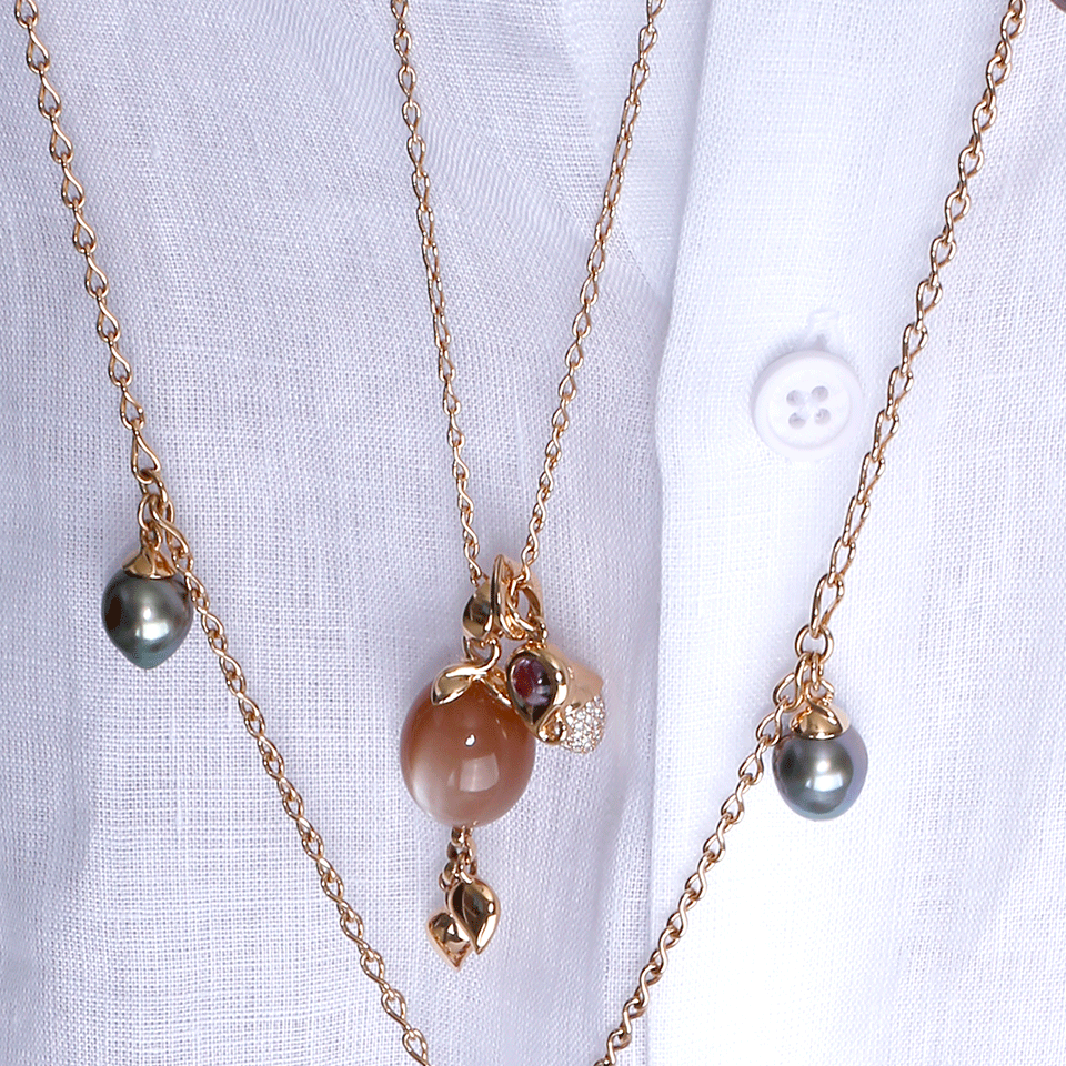 TAMARA COMOLLI-Eight Chain Necklace-YELLOW GOLD