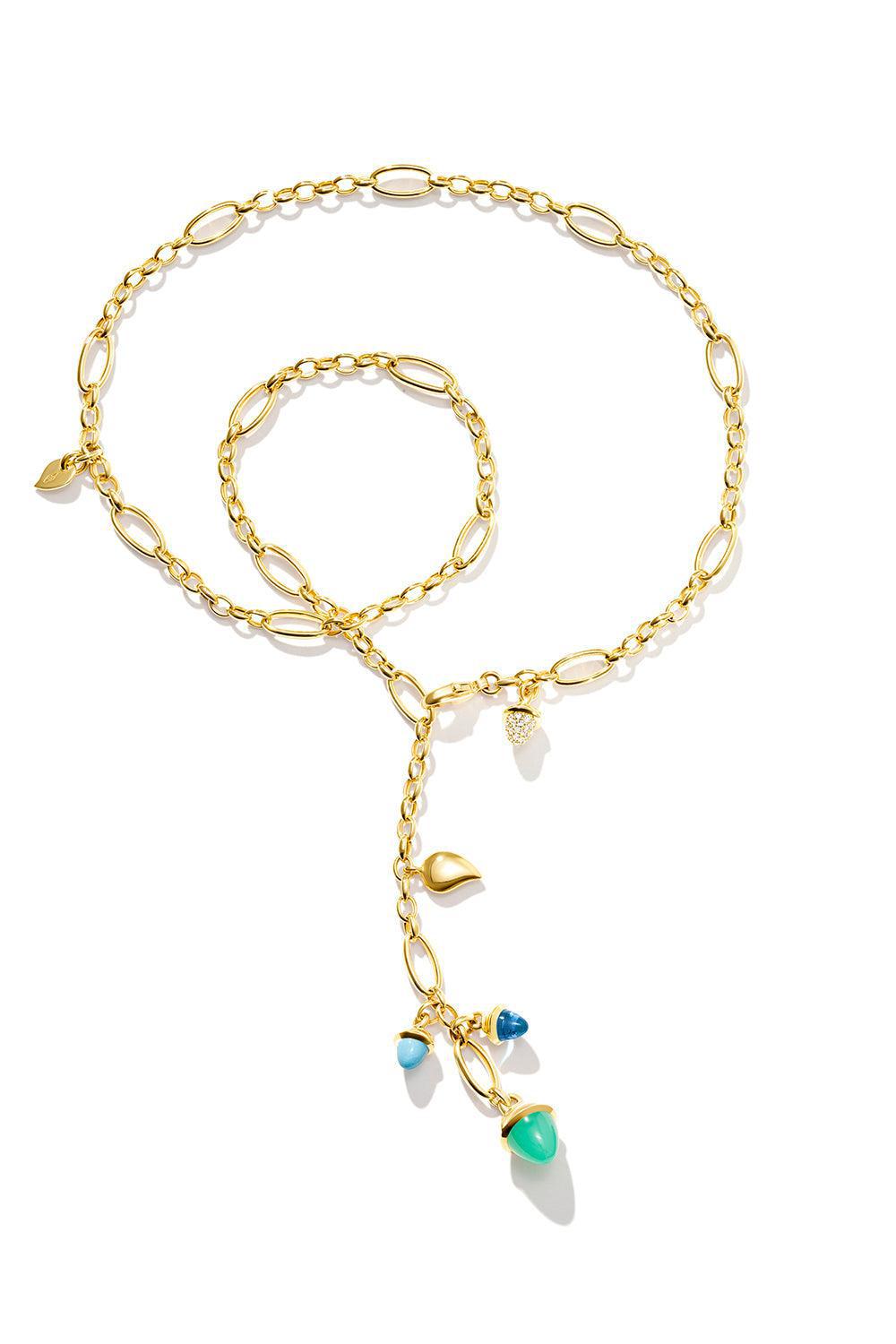 Lagoon Delicate Mikado Necklace-YELLOW GOLD-JEWELRYFINE JEWELNECKLACE O-TAMARA COMOLLI
