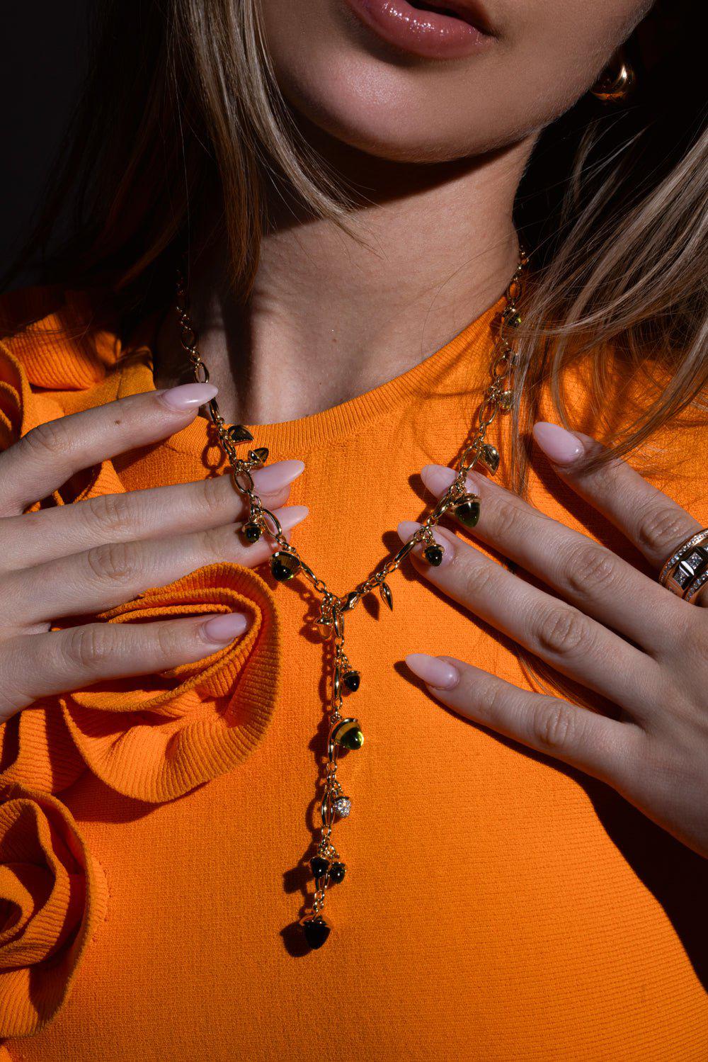 TAMARA COMOLLI-Mikado Rainforest Necklace-YELLOW GOLD