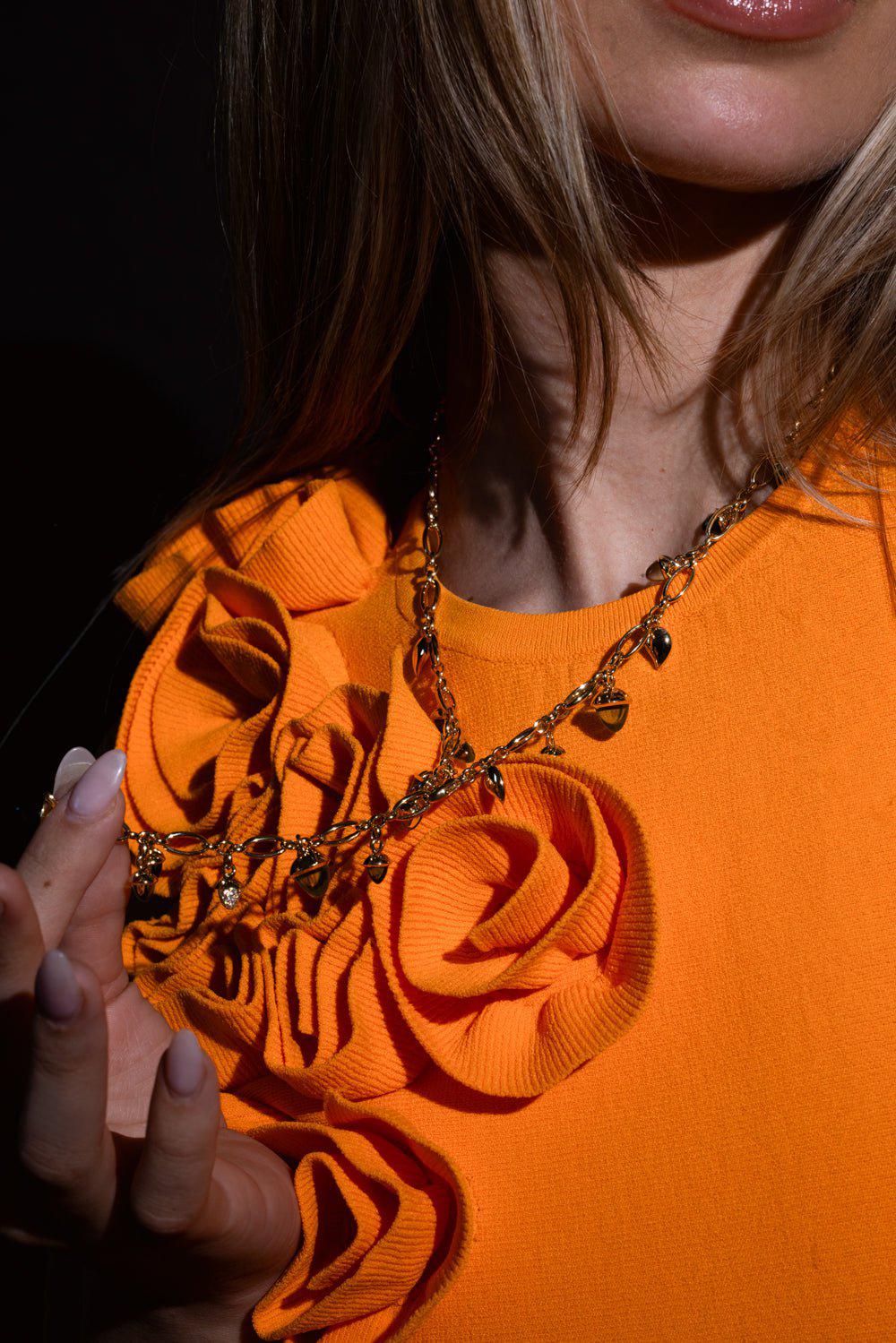 TAMARA COMOLLI-Mikado Rainforest Necklace-YELLOW GOLD