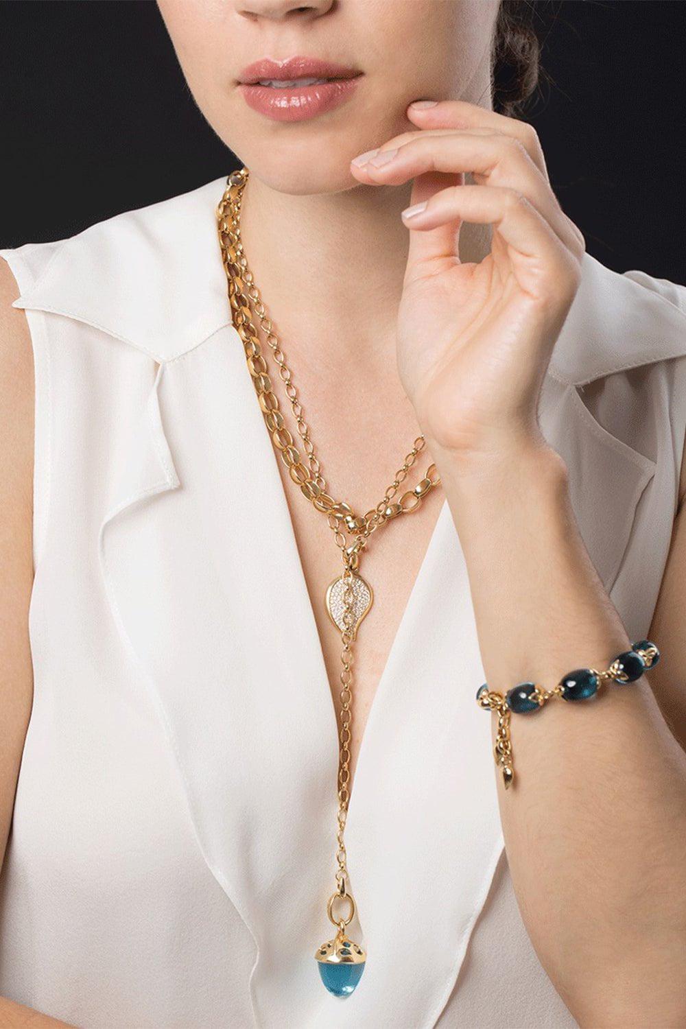 TAMARA COMOLLI-Yellow Gold Signature Chain Necklace-YELLOW GOLD