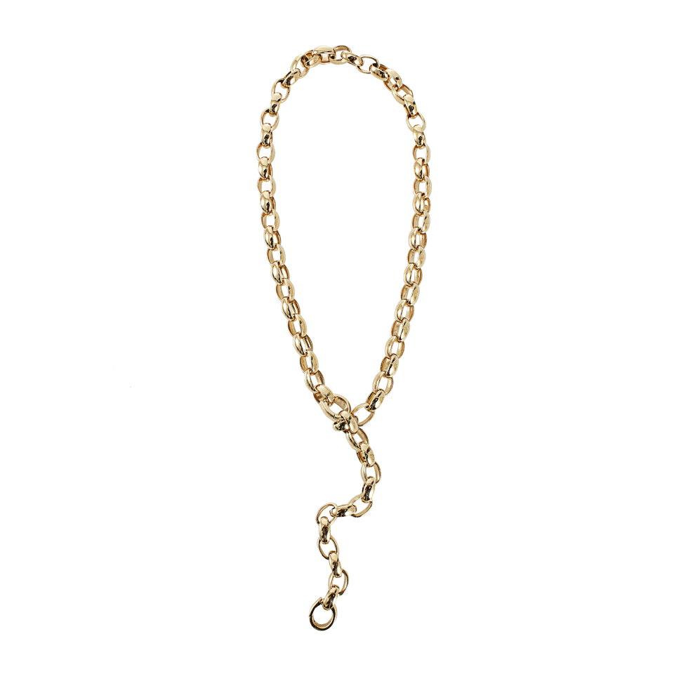 TAMARA COMOLLI-Miniroulette Necklace with Two Clasps-YLW GOLD