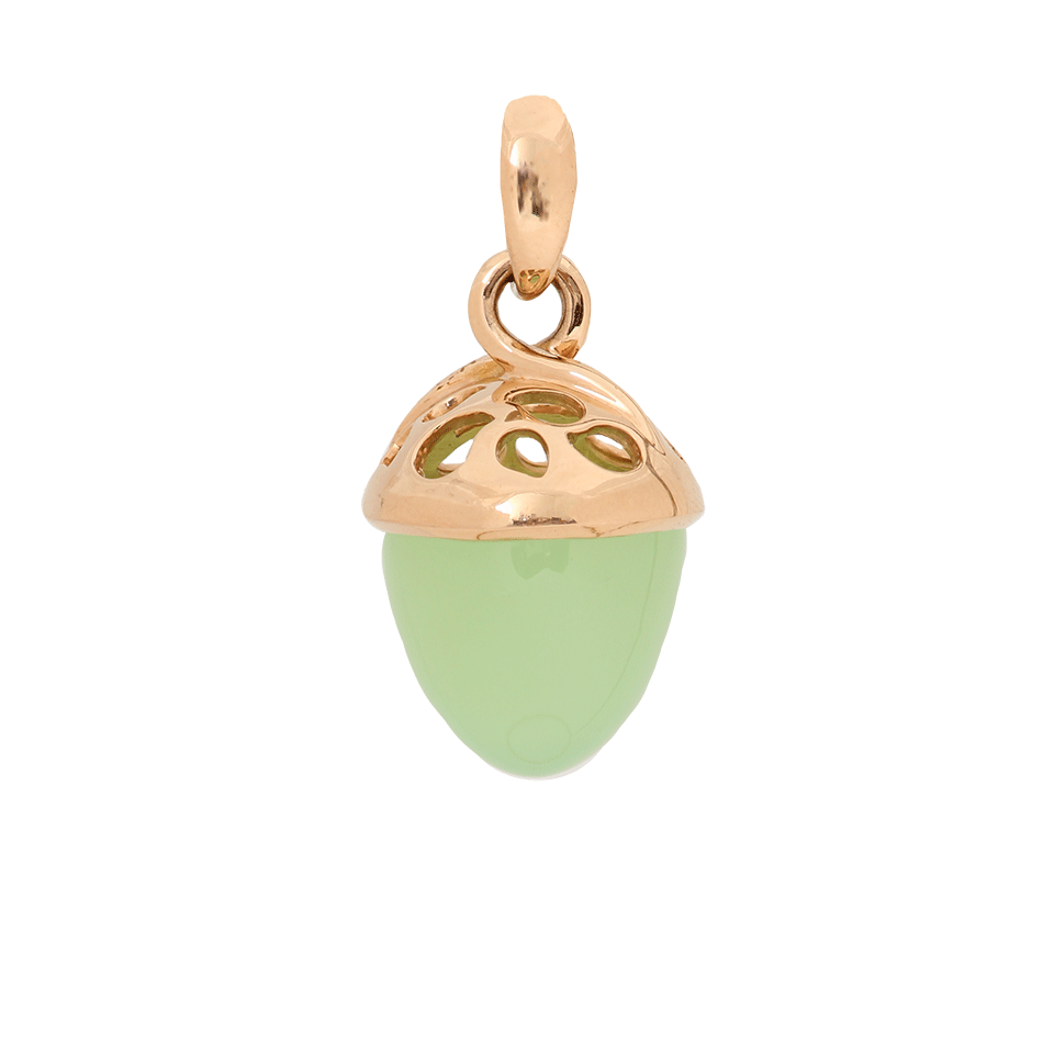 TAMARA COMOLLI-Apple Chalcedony Mikado Pendant-ROSE GOLD
