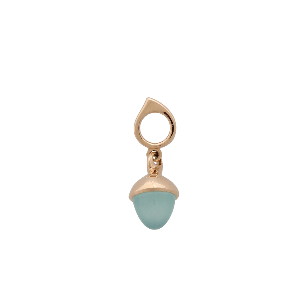 TAMARA COMOLLI-Aqua Chalcedony Mikado Flamenco Pendant-ROSE GOLD