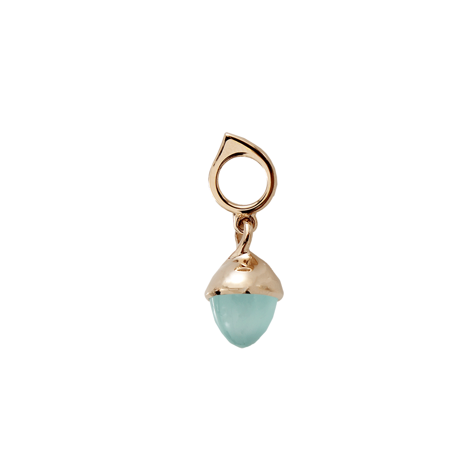 TAMARA COMOLLI-Aqua Chalcedony Mikado Flamenco Pendant-ROSE GOLD