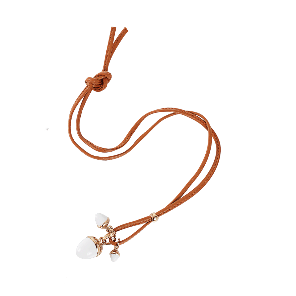 TAMARA COMOLLI-Cacholong Mikado Flamenco Pendant-ROSE GOLD