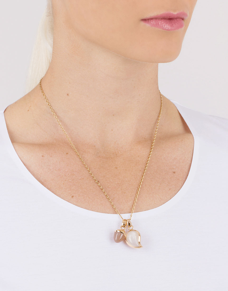 TAMARA COMOLLI-Camel Double Drop Pendant-ROSE GOLD