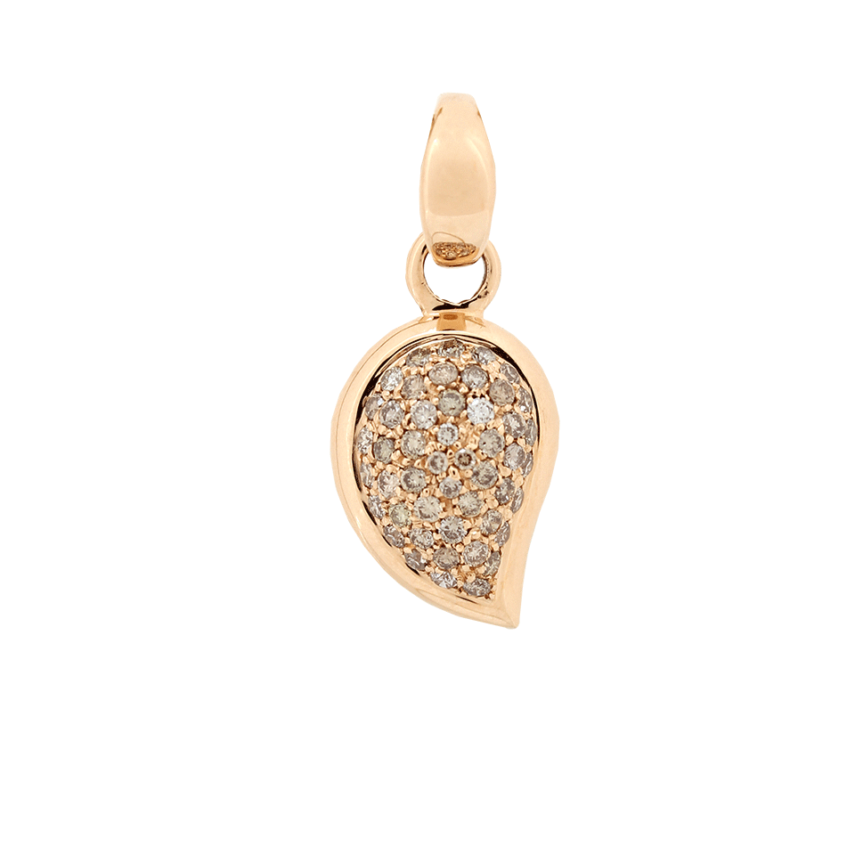 TAMARA COMOLLI-Double Drop Moonstone Pendant With Diamonds-ROSE GOLD