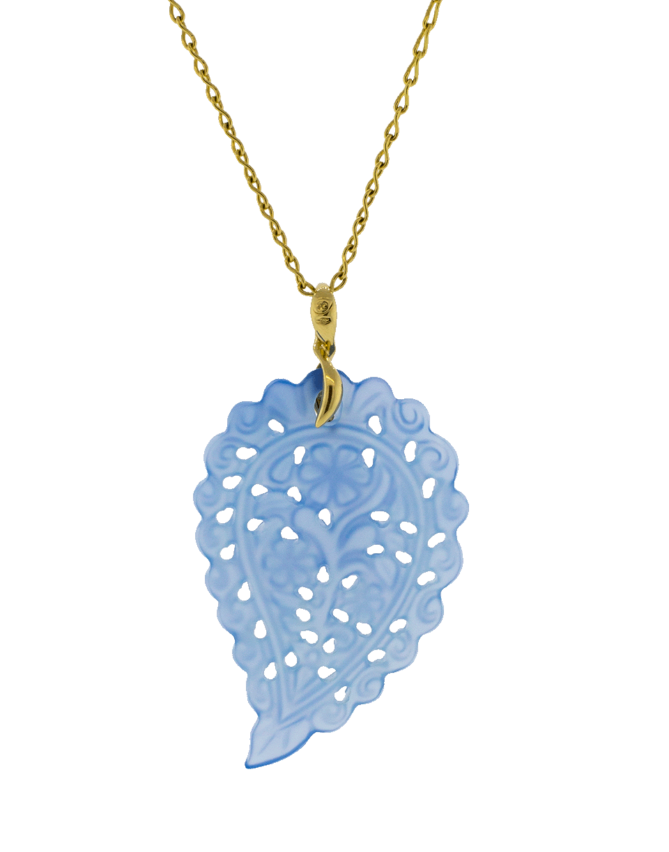 TAMARA COMOLLI-Large India Denim Chalcedony Pendant-ROSE GOLD