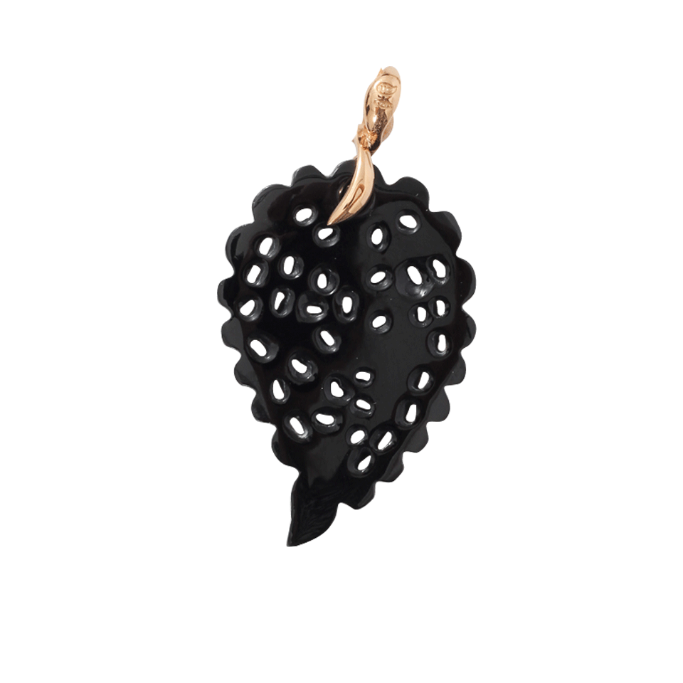 TAMARA COMOLLI-Large Onyx Carved India Pendant-ROSE GOLD