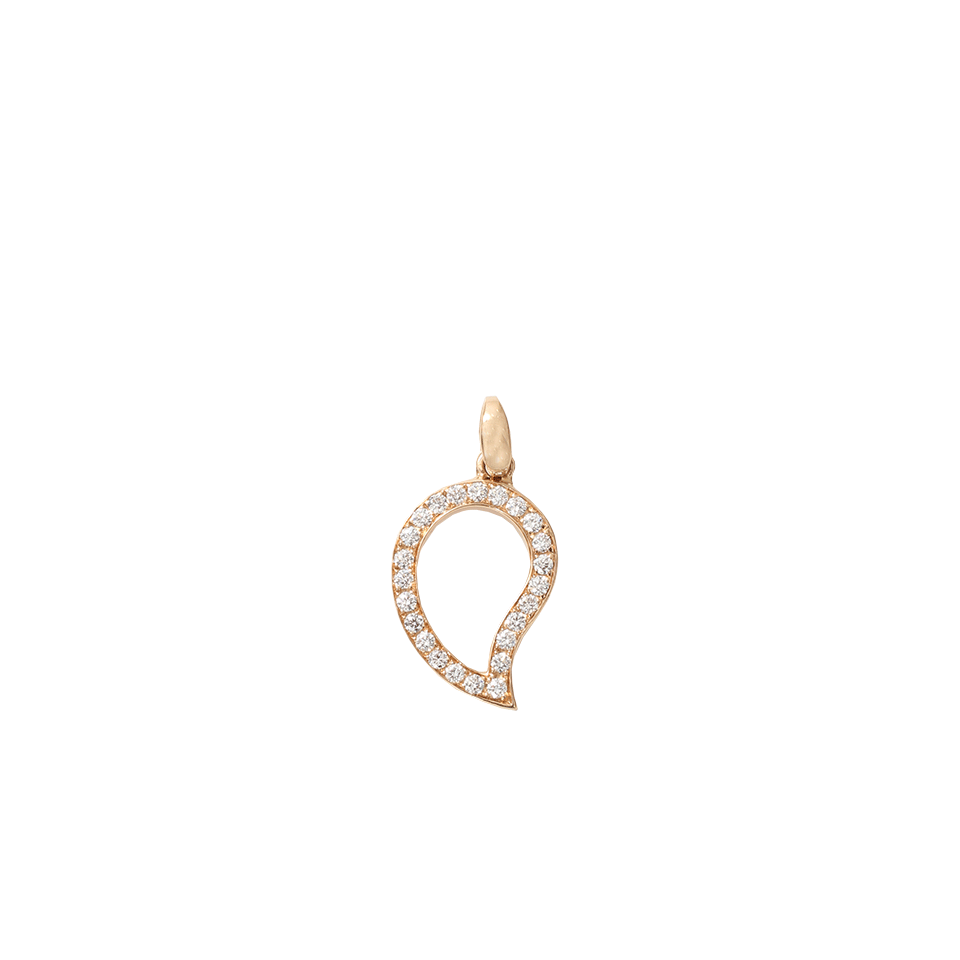 TAMARA COMOLLI-Large Paveline Drop Pendant-ROSE GOLD