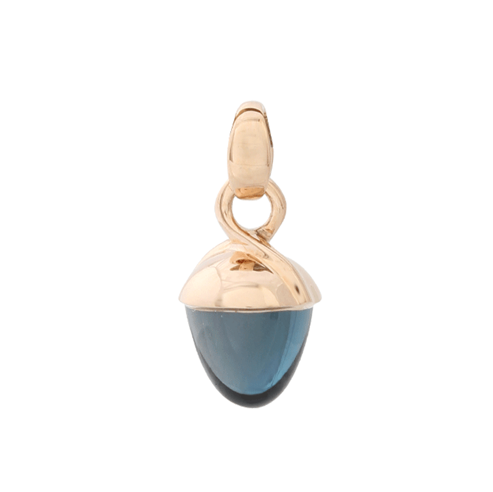 TAMARA COMOLLI-London Blue Topaz Mikado Pendant-ROSE GOLD