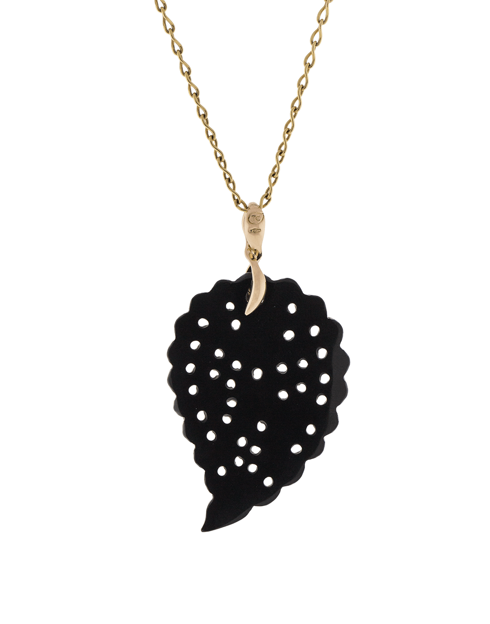 TAMARA COMOLLI-Medium Onyx Carved India Pendant-ROSE GOLD