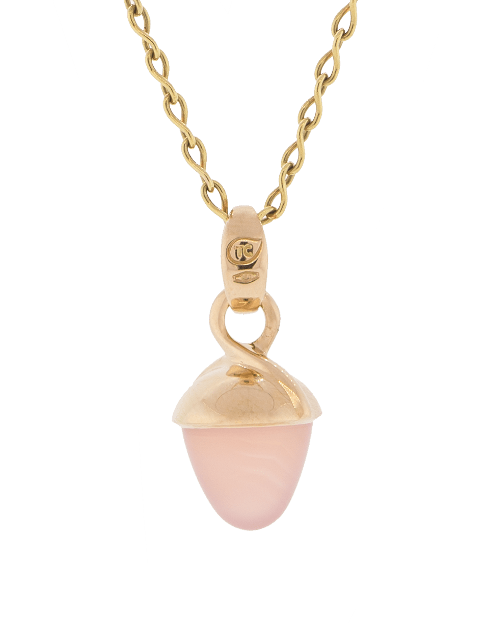 TAMARA COMOLLI-Pink Chalcedony Mikado Bouquet Pendant - Rose Gold-ROSE GOLD