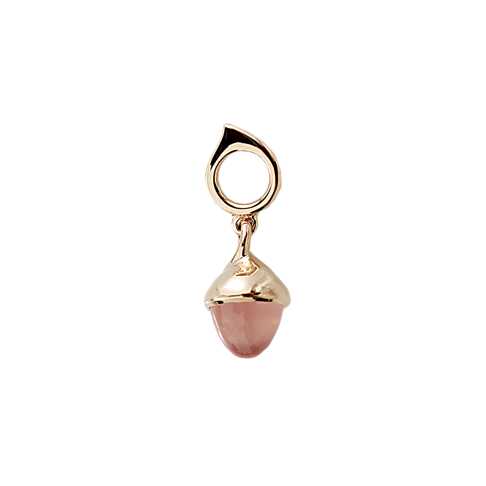 TAMARA COMOLLI-Pink Chalcedony Mikado Flamenco Pendant-ROSE GOLD
