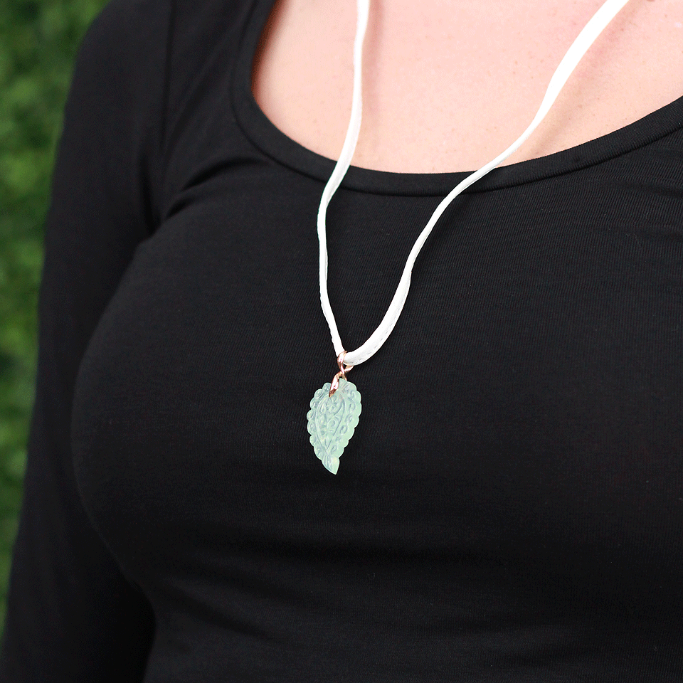 TAMARA COMOLLI-Small Aqua Chalcedony India Pendant-ROSE GOLD