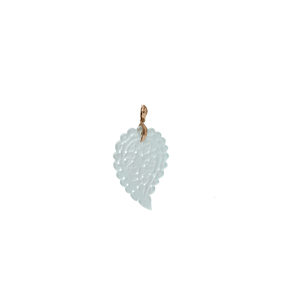 TAMARA COMOLLI-Small Aqua Chalcedony India Pendant-ROSE GOLD