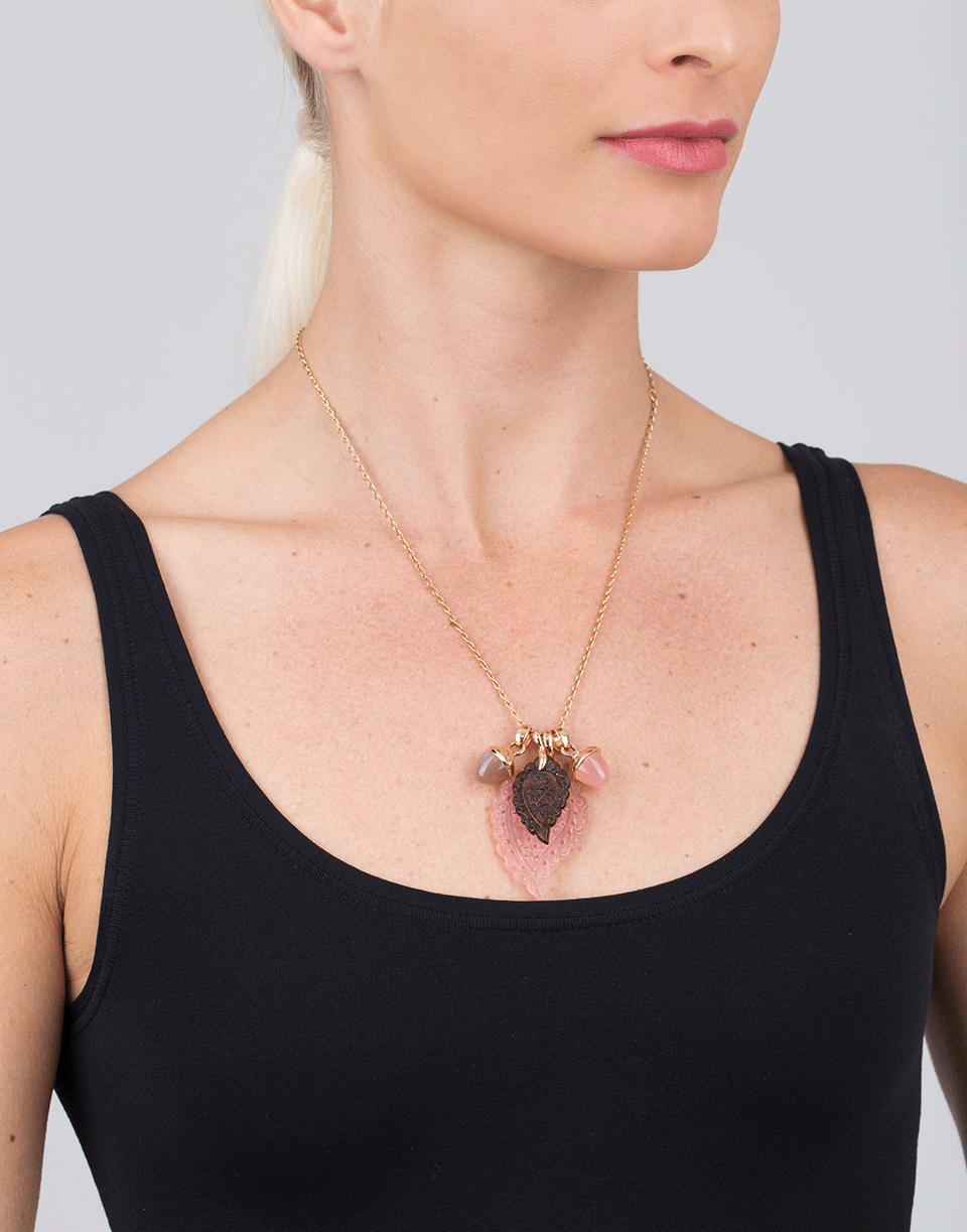 TAMARA COMOLLI-Small Snake Wood India Pendant-ROSE GOLD