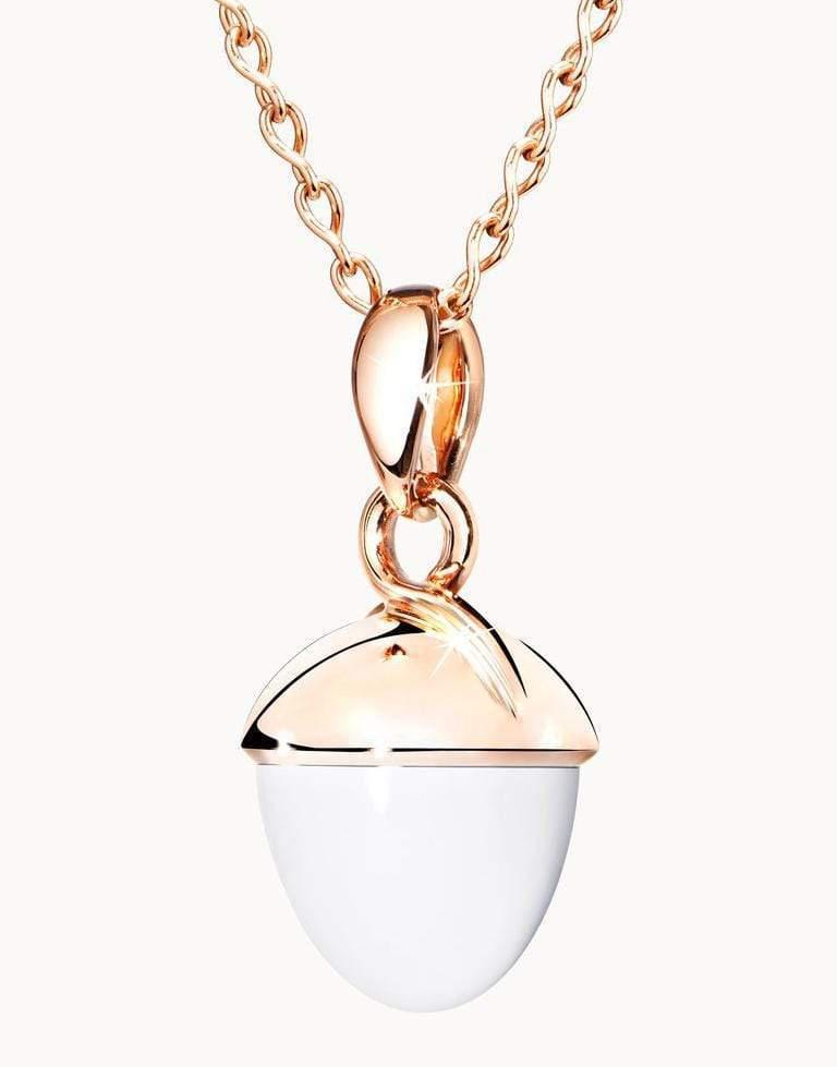 TAMARA COMOLLI-XL Cacholong Mikado Bouquet Pendant-ROSE GOLD