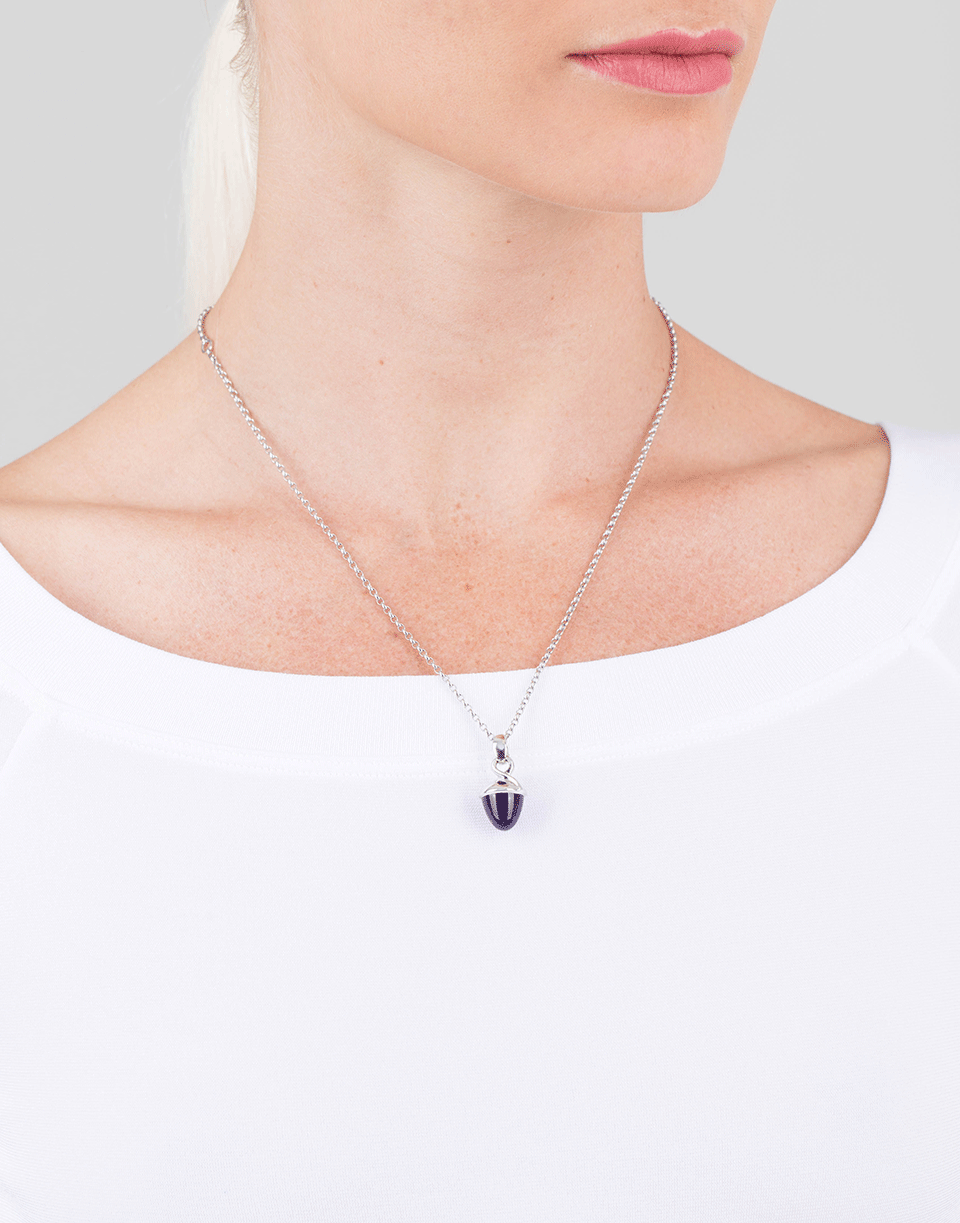 TAMARA COMOLLI-Amethyst Fairy Mikado Pendant-WHITE GOLD