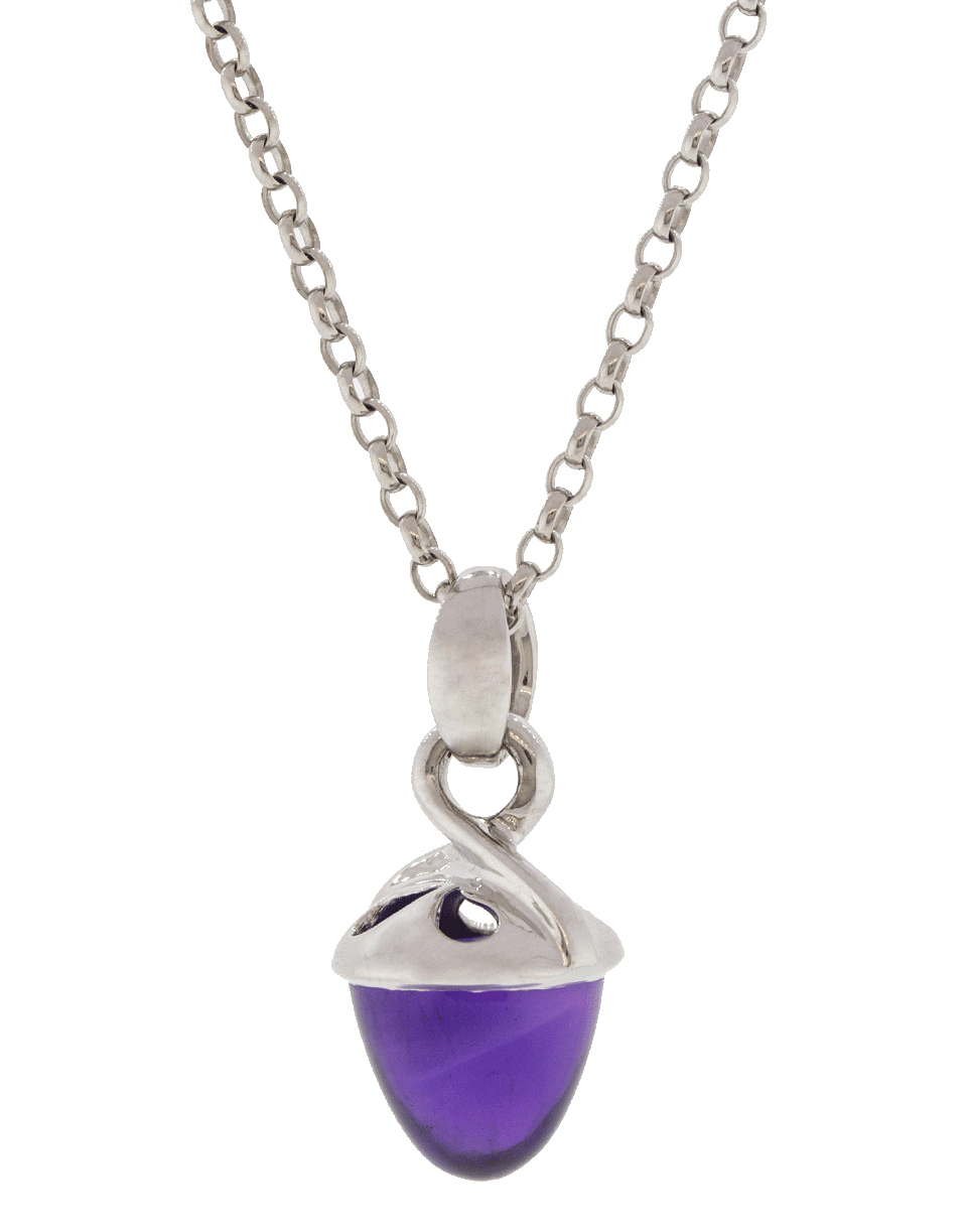 TAMARA COMOLLI-Amethyst Fairy Mikado Pendant-WHITE GOLD