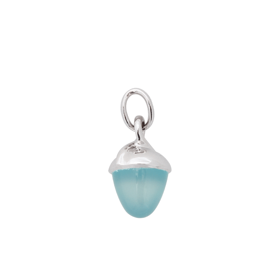 TAMARA COMOLLI-Aqua Chalcedony Mikado Bouquet Pendant-WHITE GOLD