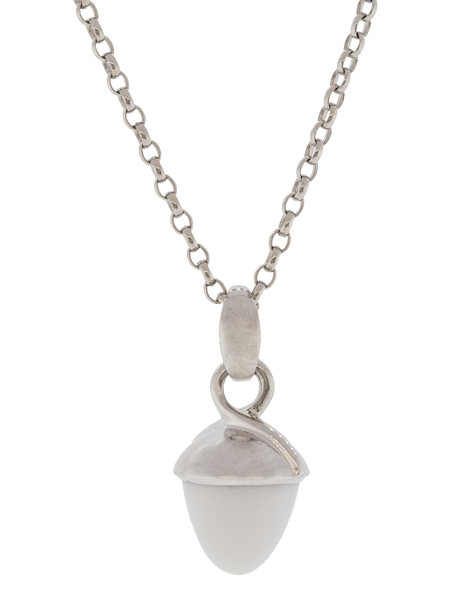 TAMARA COMOLLI-Cacholong Mikado Pendant-WHITE GOLD