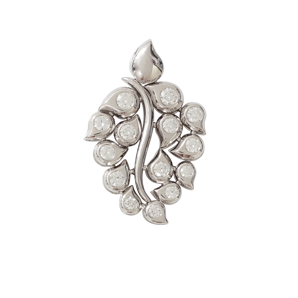TAMARA COMOLLI-Classic Diamond Snowflake Pendant-WHITE GOLD