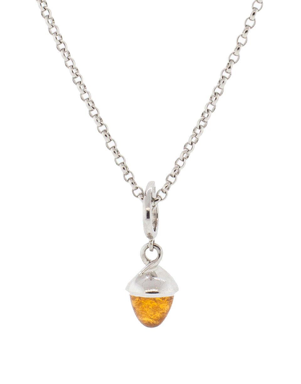 TAMARA COMOLLI-Fairy Flamenco Mandarin Garnet Pendant-WHITE GOLD